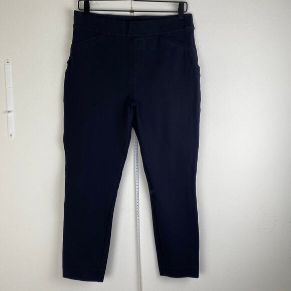Spanx Perfect Back Seam Pants Size L Black Stretch Staple Business Casual Career - Picture 5 of 14